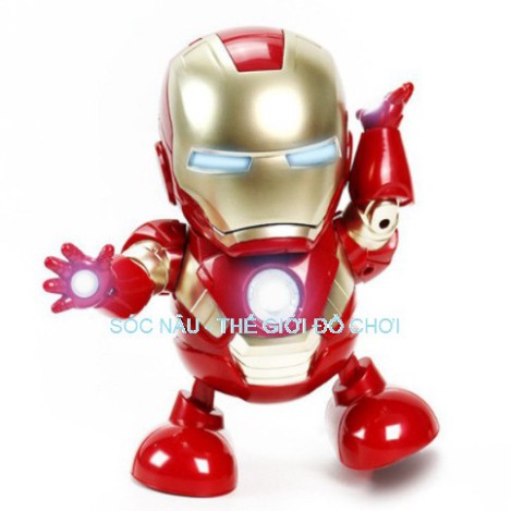 Iron Man Hero Đồ chơi Robot nhảy múa theo nhạc cực kỳ vui nhộn cho các bé