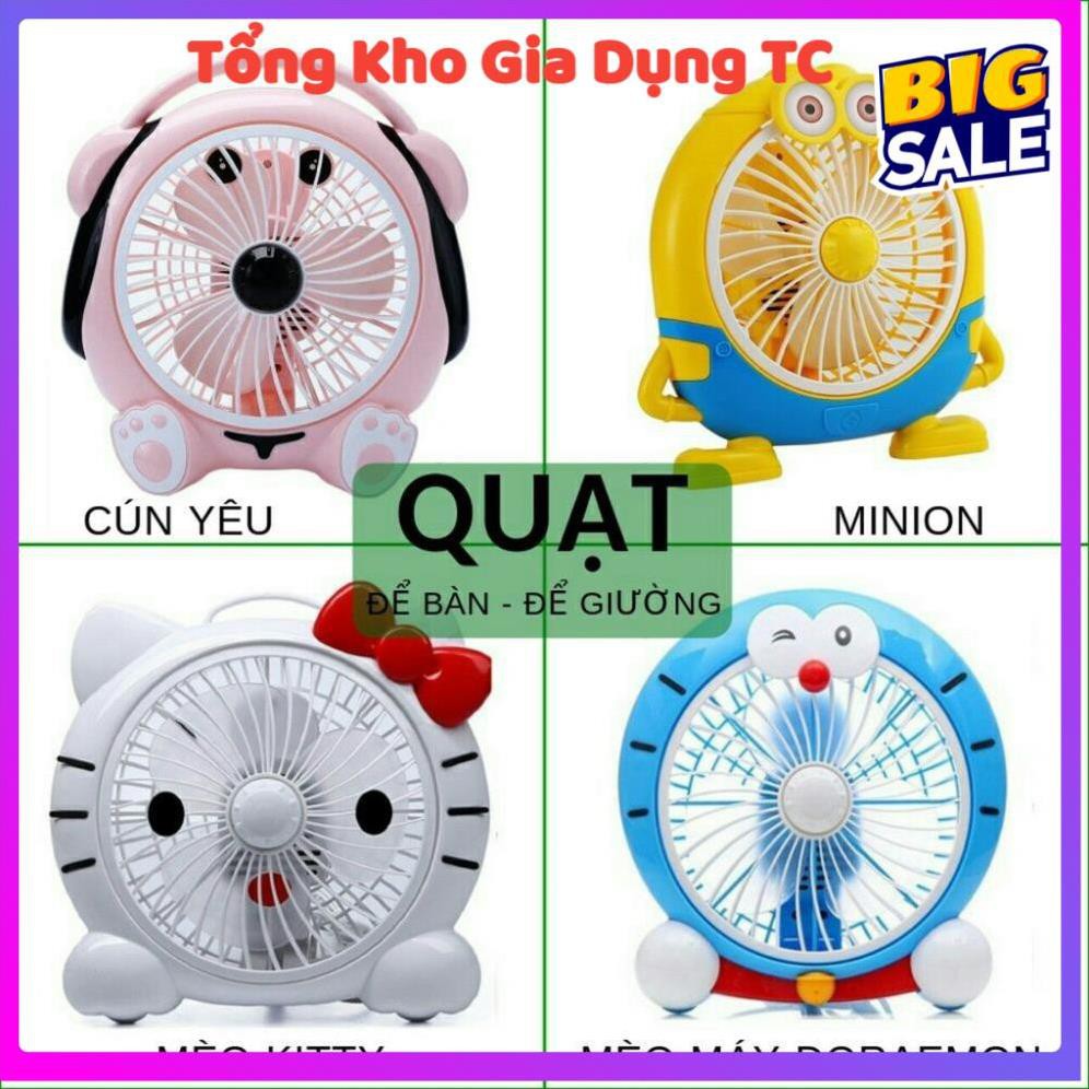 Quạt mini để bàn hình thú cắm điện kute nhỏ gọn tiết kiệm không gian công suất 20W