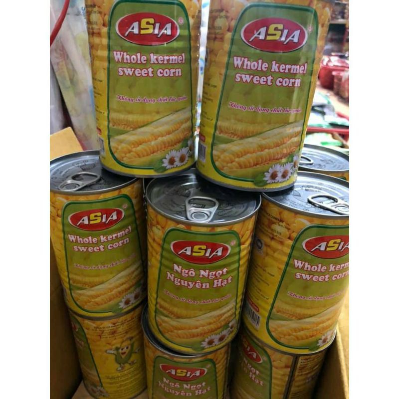 Ngô Ngọt Nguyên Hạt ASIA Lon 450g