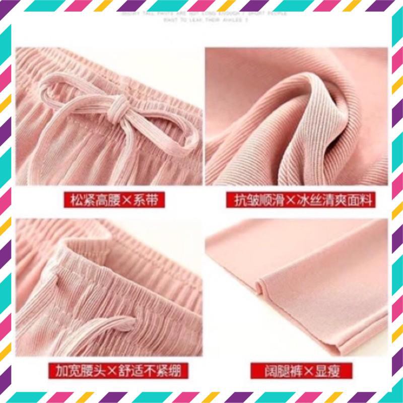 Quần Ống Suông Len Tăm Hàng Xuất Dư