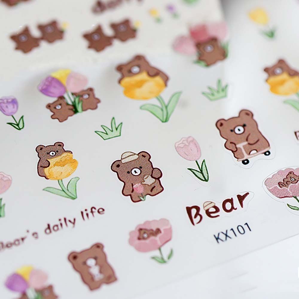 [Hàng mới về] Nhãn dán trang trí móng tay siêu mỏng kiểu hoạt hình Nhật Bản đáng yêu