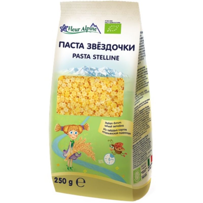 Mì nui Organic ăn dặm Stellini cho bé từ 8 tháng Ý