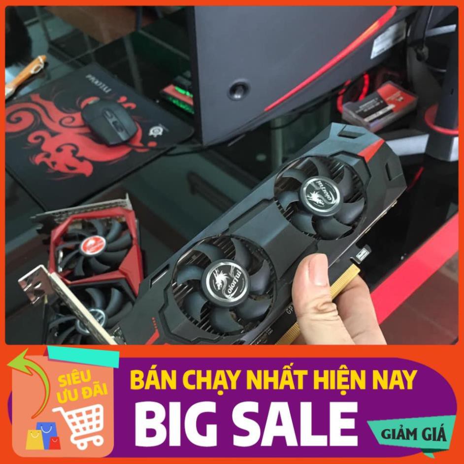 Card Đồ Họa Colorful GeForce GTX1050Ti LP 4G Chuyên lắp case đồng bộ