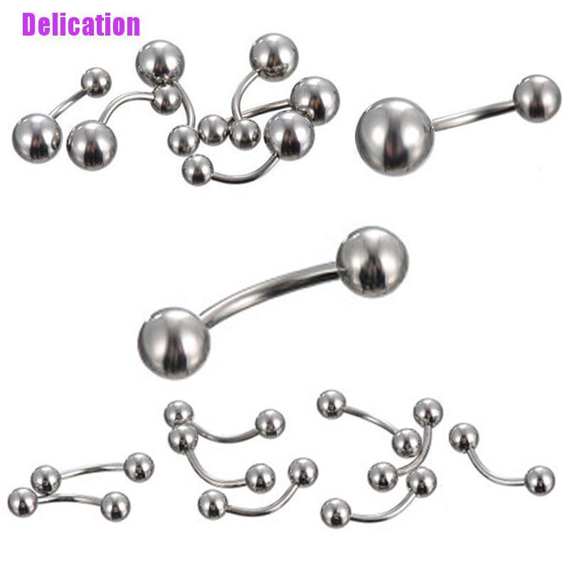 Set 60 / 85 Phụ Kiện Trang Trí Cơ Thể Bằng Inox Chuyên Dụng