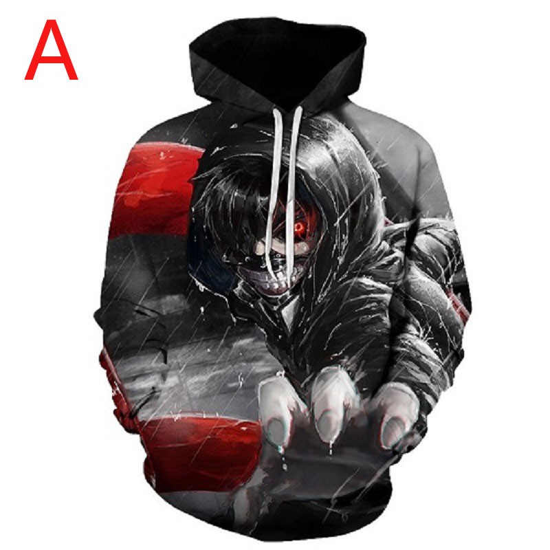 Áo khoác nam tay dài có nón in hình nhân vật Anime Tokyo Ghoul | BigBuy360 - bigbuy360.vn