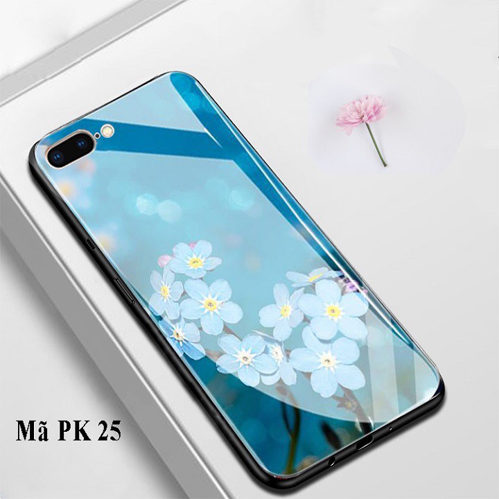 Ốp lưng kính iphone 7 plus/ 8 plus hoa văn, hình ảnh
