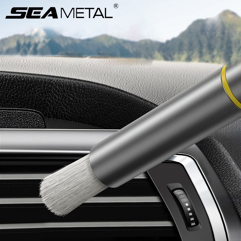 Bàn Chải Vệ Sinh Đa Năng Bằng Kim Loại Cho Xe Ô Tô