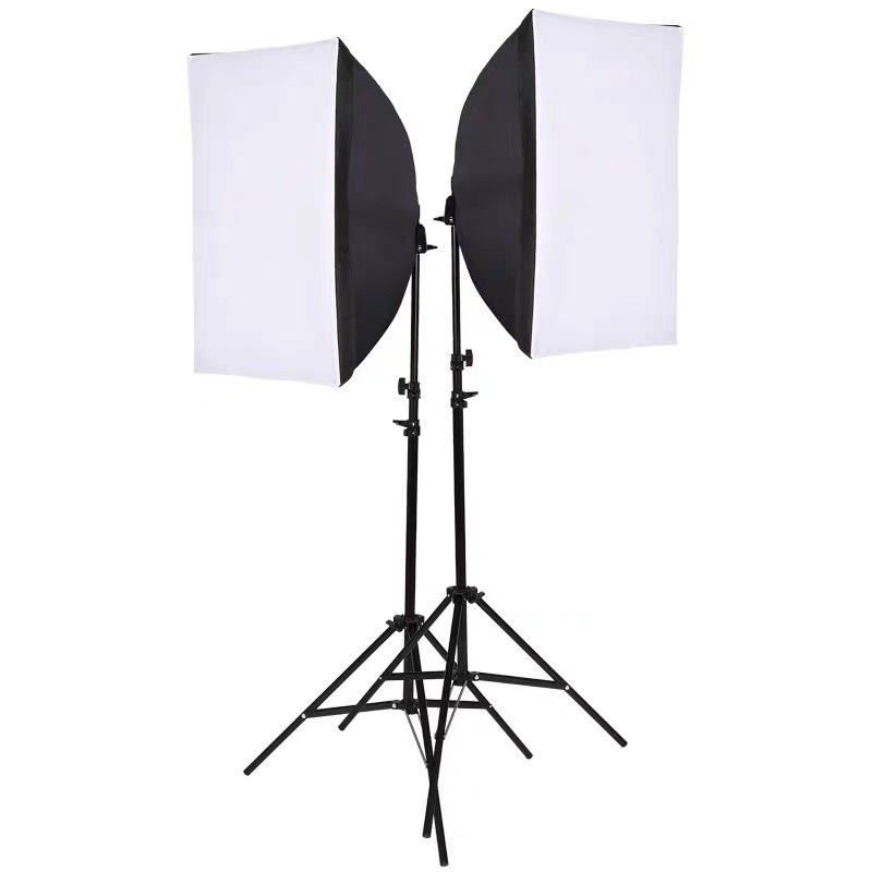 Bộ Softbox trợ sáng kích thước 50x70cm quay chụp ảnh studio, livestream gắn 1 đui E27 - Sản phẩm chưa bao gồm bóng đèn