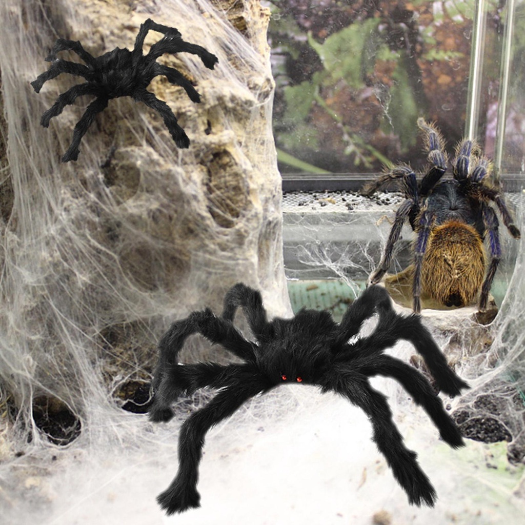Mạng Nhện Khổng Lồ Màu Đen 150CM Trang Trí Halloween