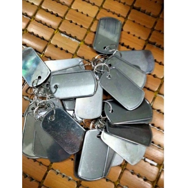 Móc khóa thẻ bài cạo gió inox tiện lợi - Đại Sỉ