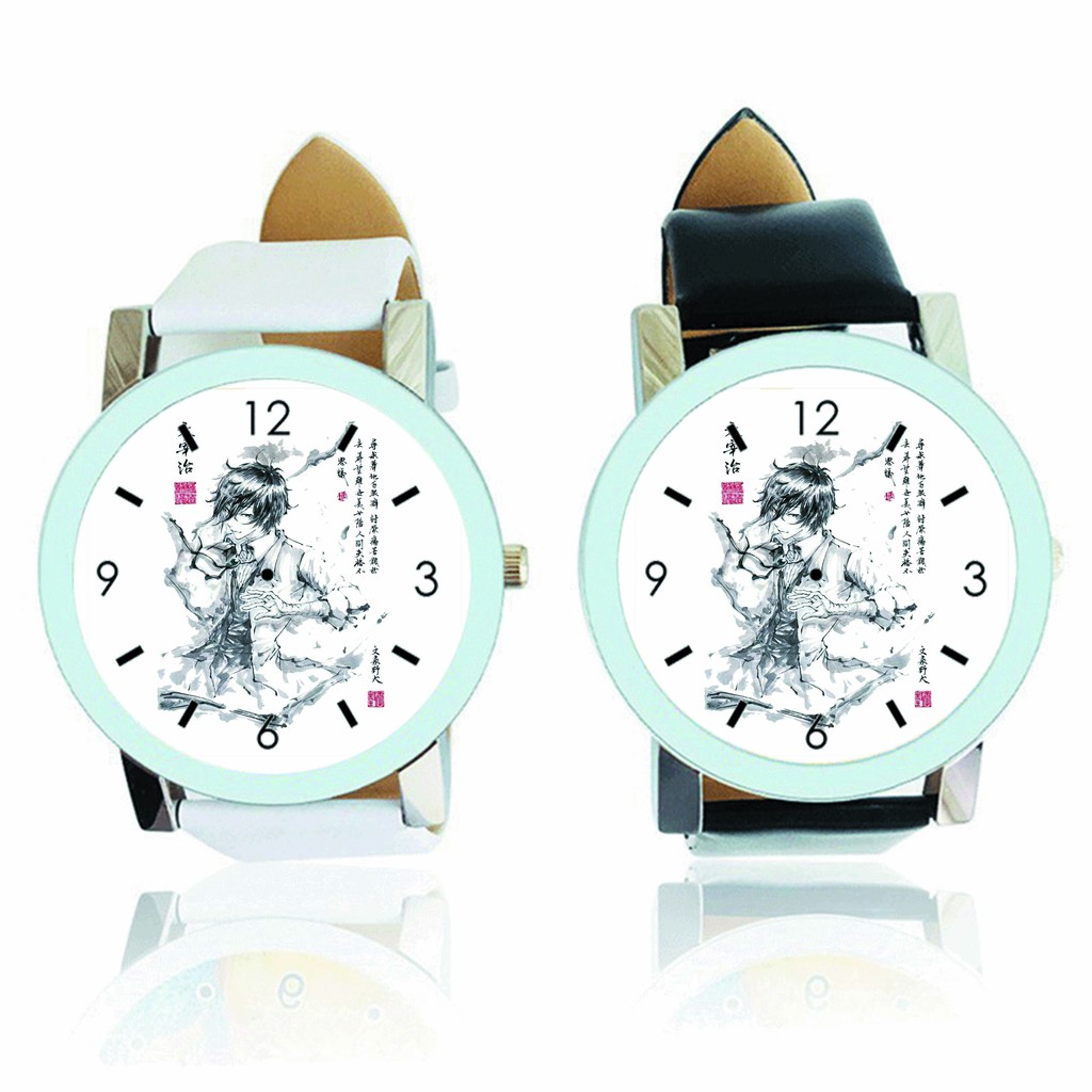 Đồng hồ đeo tay nam nữ in hình Bungou Stray Dogs Văn Hào Lưu Lạc anime chibi phụ kiện thời trang