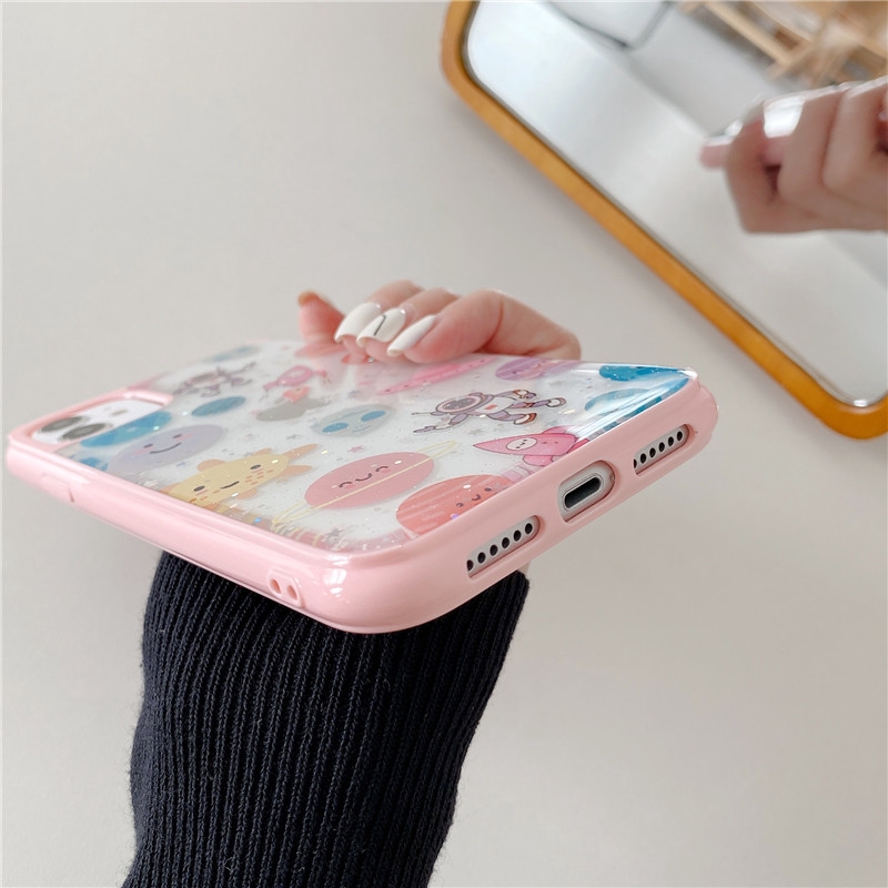 Ốp iphone - Ốp lưng viền Du hành kim tuyến 6s/6plus/6s plus/7/8/7plus/8plus/x/xs/xs max/11/11pro max - Awifi Case S2-3 | BigBuy360 - bigbuy360.vn