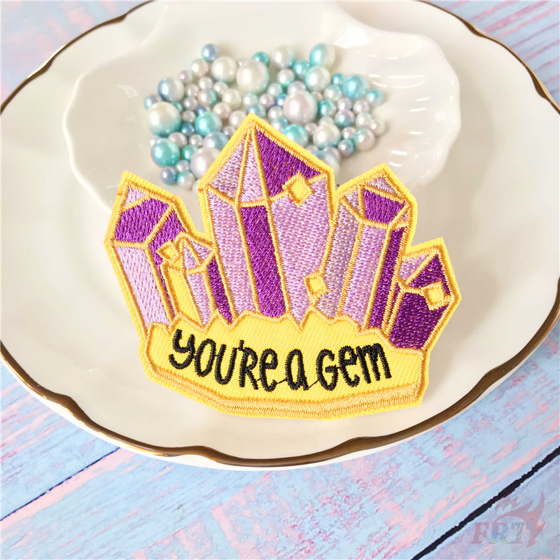 1 Sticker Ủi Thêu Chữ Don 't Give Up