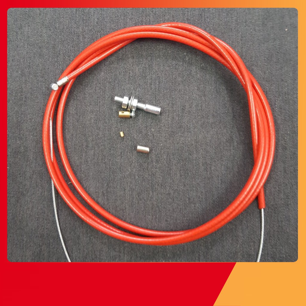 [XẢ KHO] ( MÀU ĐỎ ) DÂY GA THÁI DÀI 2M TRANG TRÍ XE ĐI KÈM BỘ ỐC SIẾT CÁP