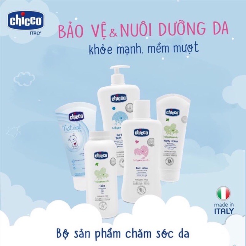 Phấn Rôm Chiết Xuất Tinh Bột Gạo Chicco Nhập Khẩu Italia