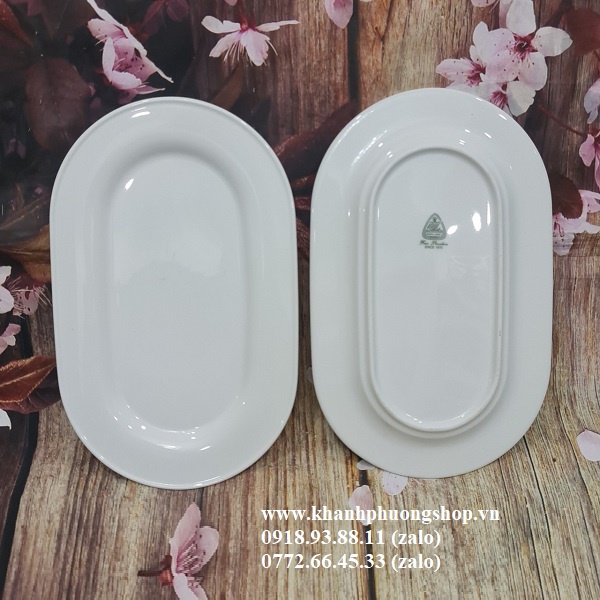 Dĩa sứ Minh Long hình oval - dĩa sứ Minh Long