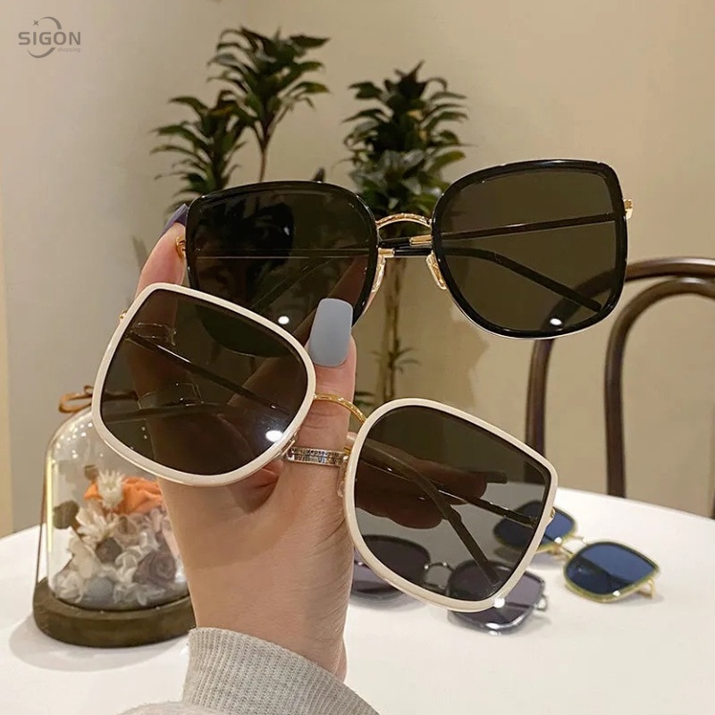 GM same style Korean sunglasses female photo funny picnic personality net celebrity sunglasses wild concave shape street shooting glasses