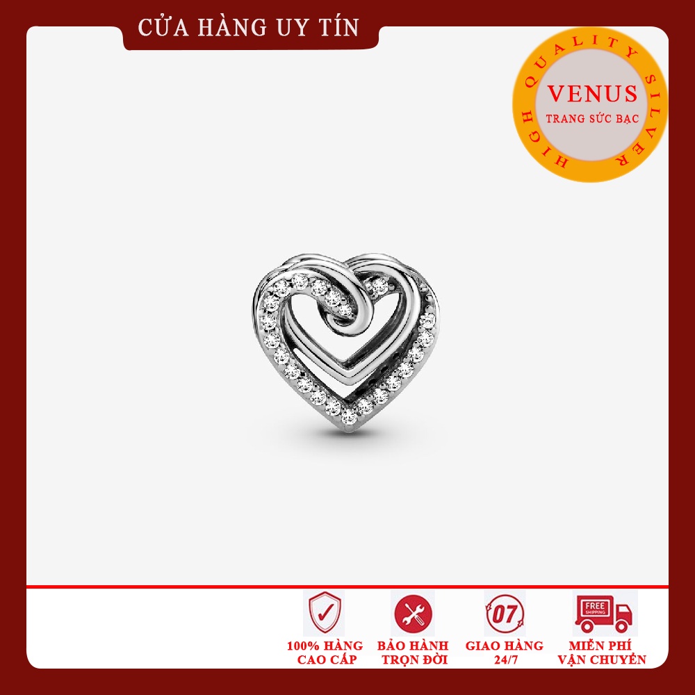 Charm tim tình yêu bộ sưu tập Valentine- Trang sức bạc Venus