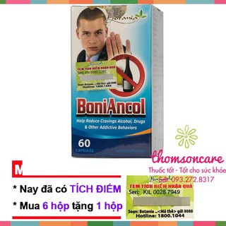 Boniancol hỗ trợ giải rượu, cai rượu - Mua 6 tặng 1 bằng tem tích điểm Boni Ancol