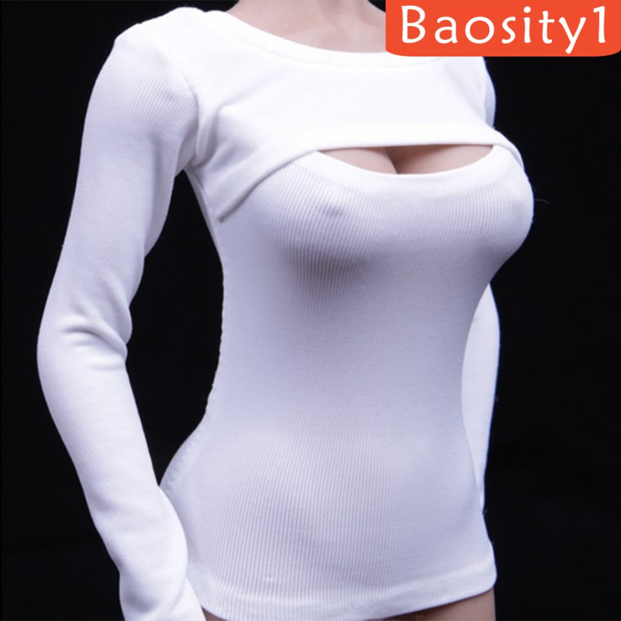 (Baosity1) Áo Trắng Dài Tay Cho Mô Hình 12 "Phacen Kumik Girl Tỉ Lệ 1 / 6