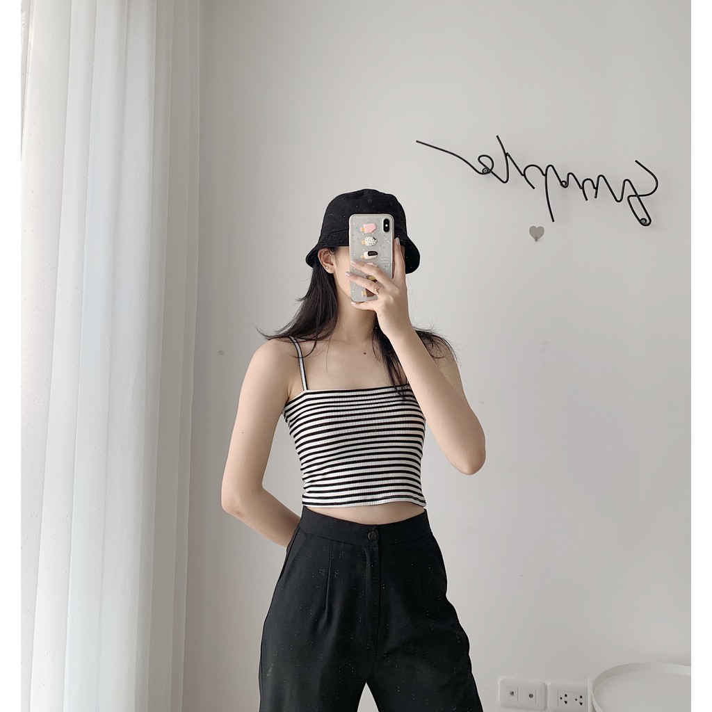 Áo 2 dây thun gân tk TKP65 1994closet | BigBuy360 - bigbuy360.vn