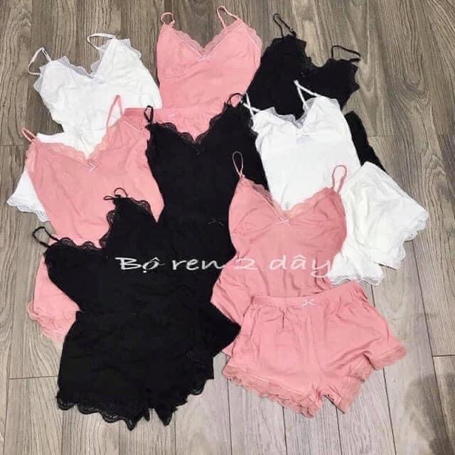 Bộ ngủ 2 dây len tăm
