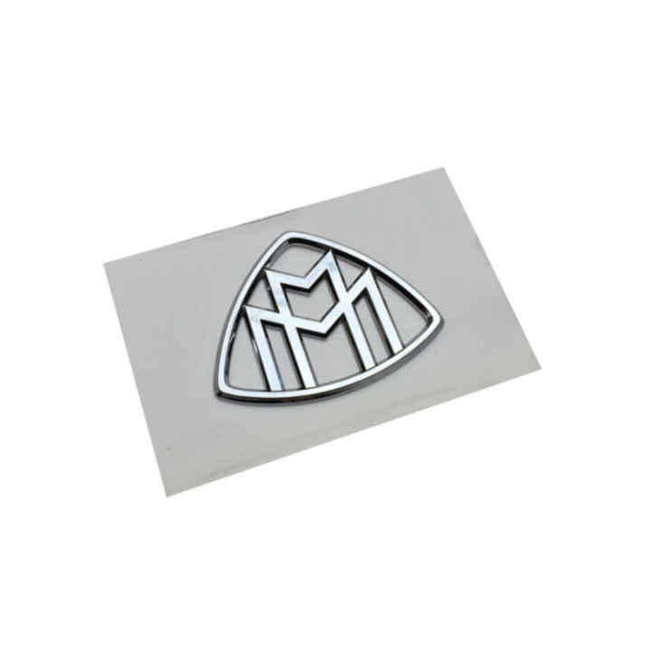 Bộ 2 chiếc logo biểu tượng hông xe Maybach G80710 Kích thước  9.5×7.4 cm, chất liệu hợp kim inox cao cấp