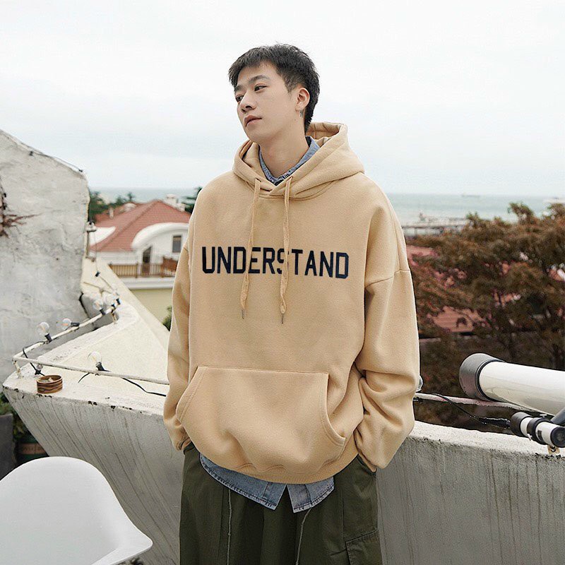 Áo Hoodie unisex nam nữ in chữ UNDERSTAND_ có nón _nỉ ngoại cao cấp