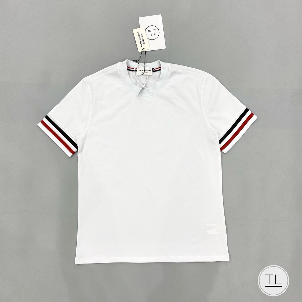 Áo phông nam THOM vạch ống, áo thun nam nữ có đủ size 45-73kg, t-shirt phông chất vải cotton thoáng mát chất co giãn nhẹ