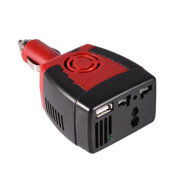 Bộ Chuyển Đổi Nguồn Điện Cho Xe Ô Tô: DC 12V Sang AC 220V 150W