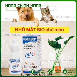 [HÀNG CHÍNH HÃNG] BIO GENTADROP - Thuốc nhỏ mắt cho chó mèo - Đồ thú cưng