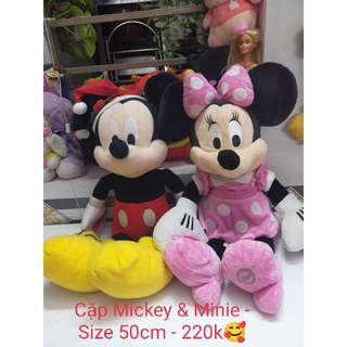 Cặp gấu bông chuột Mickey & Minie, ảnh thật kèm clip 🥰🥰🥰