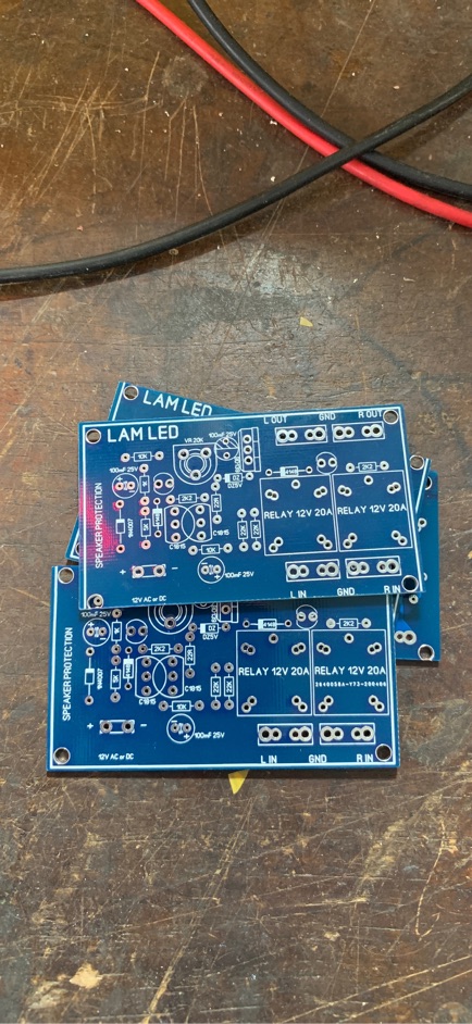 Pcb mạch bảo vệ loa 2 kênh