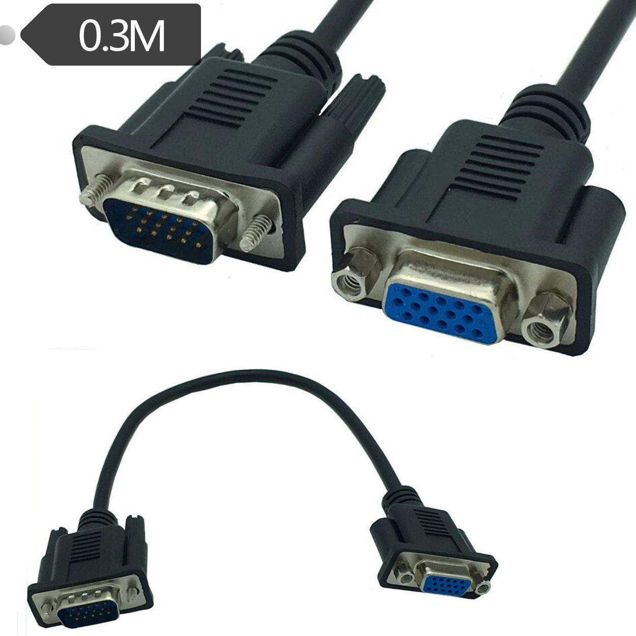 Dây Cáp Ngắn 15-pin Vga