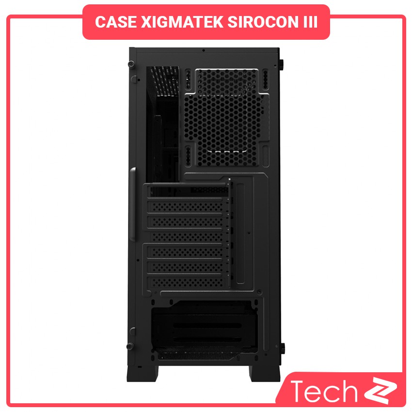 Vỏ case máy tính XIGMATEK SIROCON III 3 Fan Led Red ( ATX, Micro-ATX, ITX)