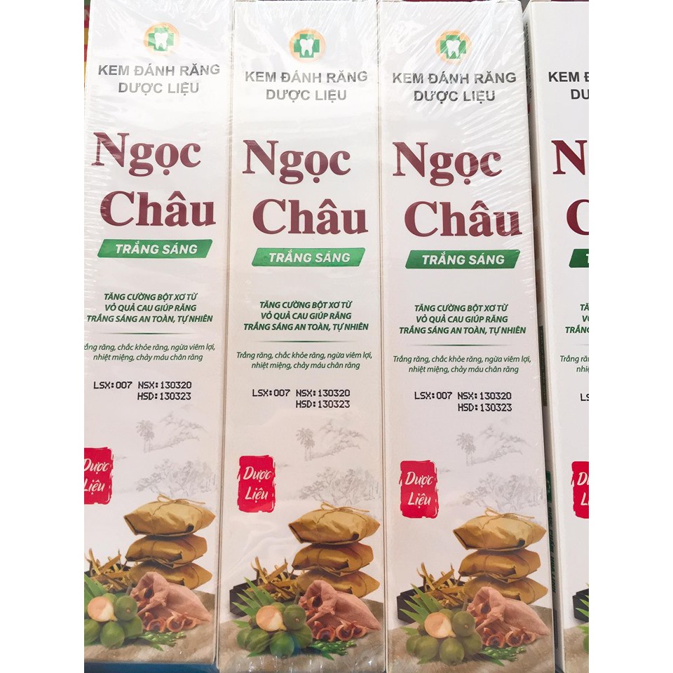 Kem đánh răng Ngọc Châu trắng sáng 125g