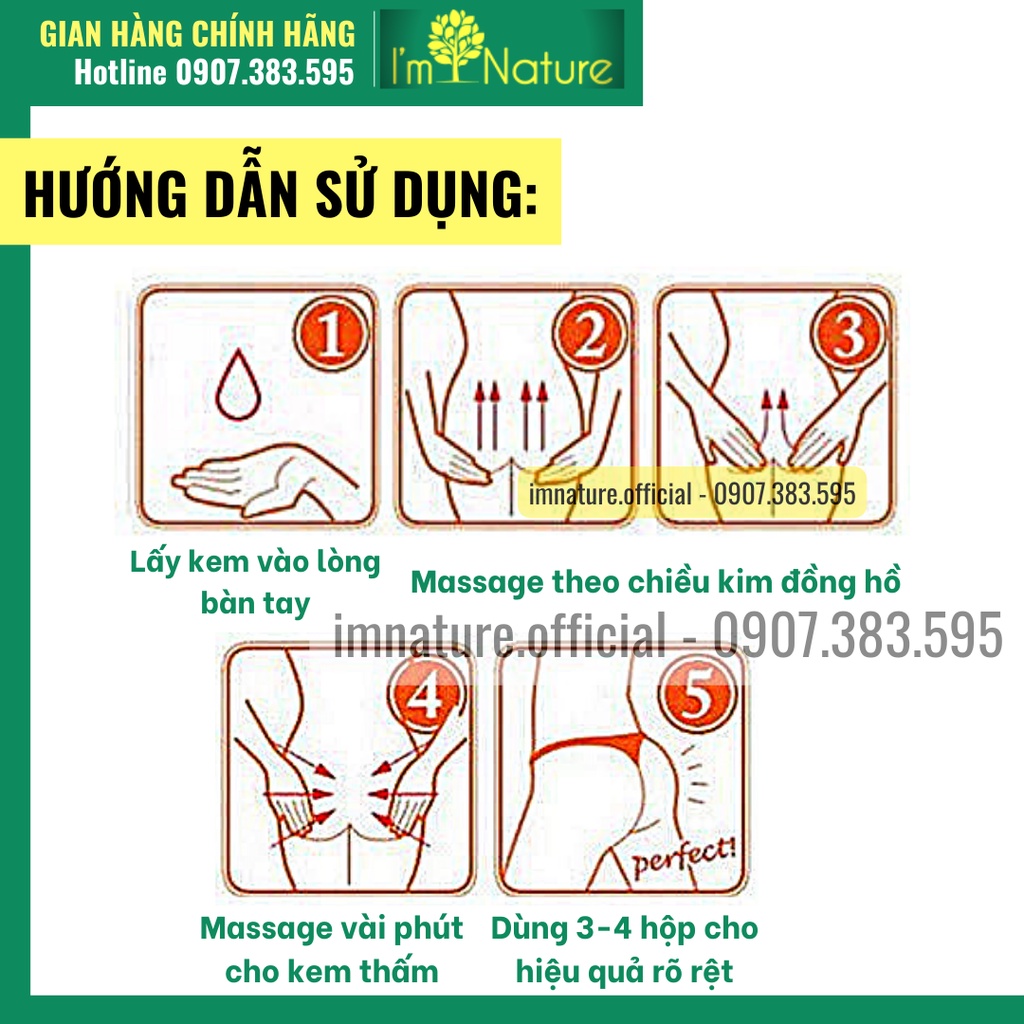 Kem Massage Nở Mông HIP LIFT UP Dưỡng Mông Tròn Trịa Săn Chắc Aichun