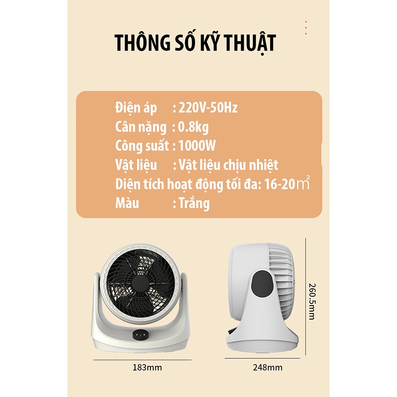 Quạt Sưởi Ấm Máy Sưởi Mini Để Bàn Tiết Kiệm Điện