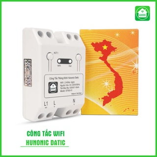 Công tắc thông minh Hunonic Datic hẹn giờ tắt mở tự động, điều khiển từ xa qua app, hàng Việt Nam chất lượng cao, giá rẻ