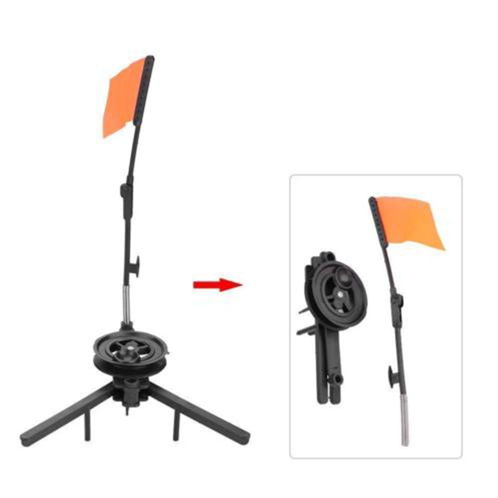 Wttle Băng Lá Cờ Kim Loại Nhỏ Gọn Màu Cam Có Cờ Câu Cá Mùa Đông