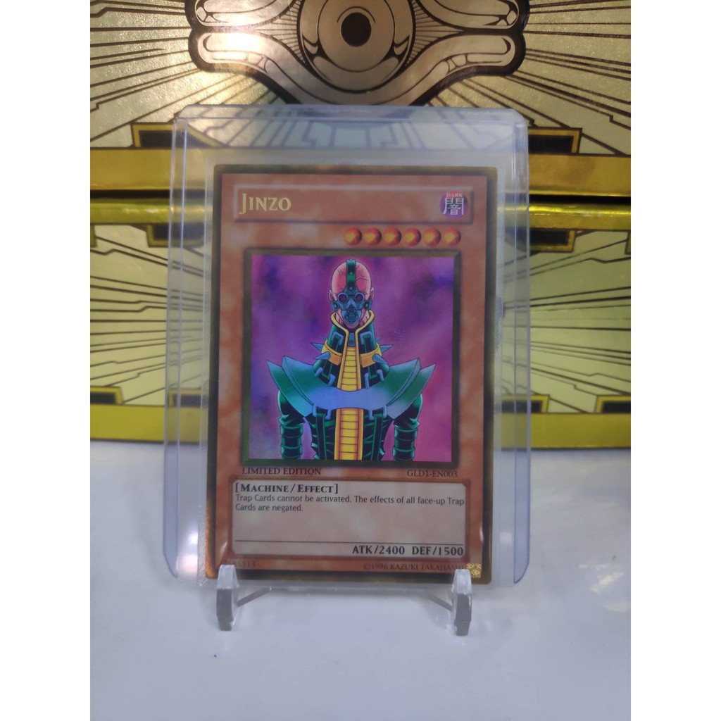 [ Dưa Hấu Yugioh ] Lá bài thẻ bài Jinzo - Gold Rare - Tặng bọc bài nhựa bảo quản