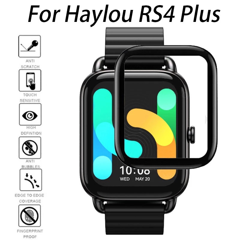 Miếng Dán Màn Hình Cong HD Bằng TPU Mềm Trong Suốt Chống Trầy Chống Lưu Vân Tay Cho Haylou Rs4 Plus