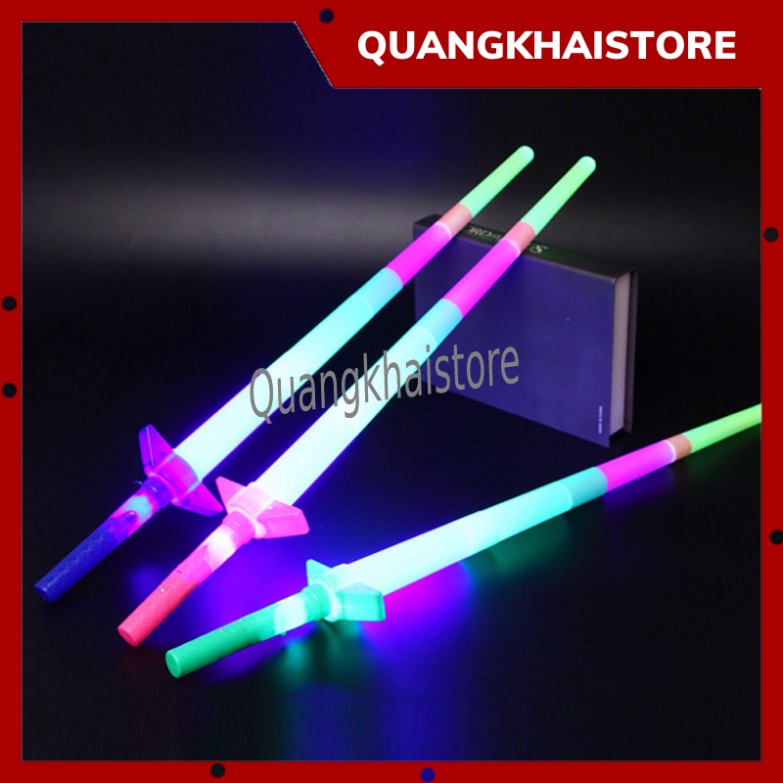 Thanh Kiếm Đồ Chơi,Gậy phát sáng 4 Đoạn Có Đèn LED Phát Sáng Dành Cho Trẻ Em