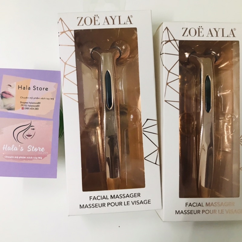 Zoe Ayla ✨ Thanh lăn massage mặt thon gọn, chống lão hoá cơ mặt Facial Roller