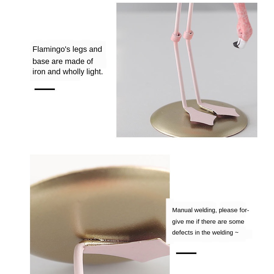 Chim Hồng Hạc Bằng Nhựa Resin Dễ Thương Trang Trí Nhà Cửa / Văn Phòng / Phòng Khách / Ngủ