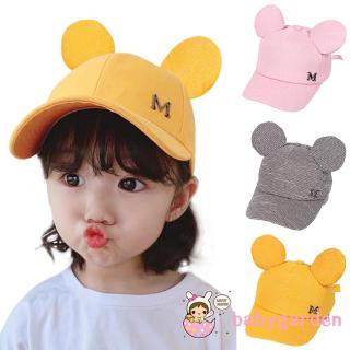 Mũ Lưỡi Trai In Chữ M Có Tai Dễ Thương Cho Bé