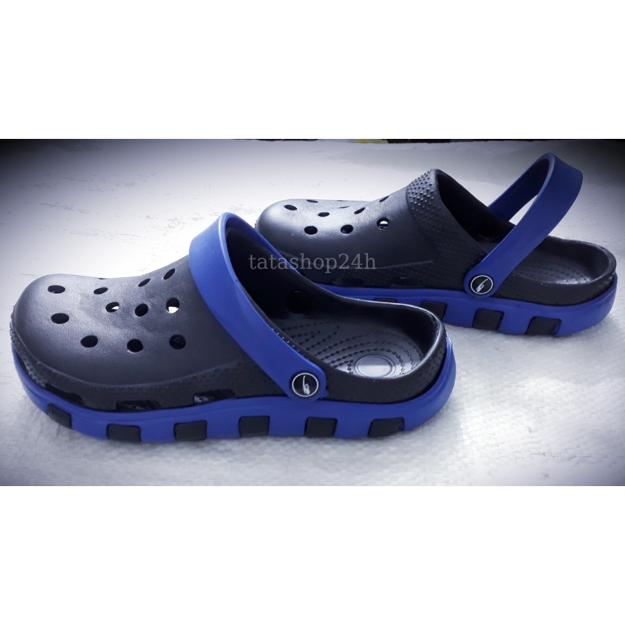 Dép Cross Unisex ❤️ Dép sục nhựa cá độn đế đi mưa siêu nhẹ dép lỗ đi trong nhà cho cặp đôi nam nữ 2 mau