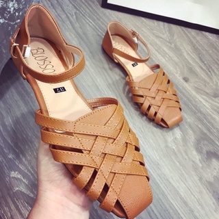 GIÀY SANDAL QUAI ĐAN RỌ MỎ VUÔNG