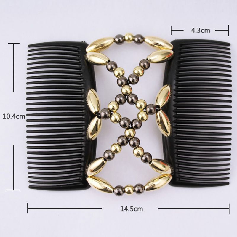 Lược Cài Tóc Đính Hạt Handmade Co Giãn Dành Cho Nữ