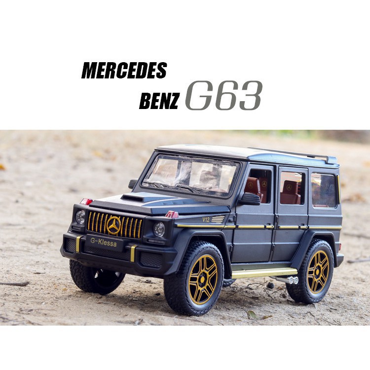 Xe mô hình tĩnh tỉ lệ 1:24 Mercedes Benz AMG G63, chất liệu hợp kim cao cấp, thiết kế tinh xảo